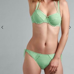 Marlies Dekkers Green Striped Bikini Set